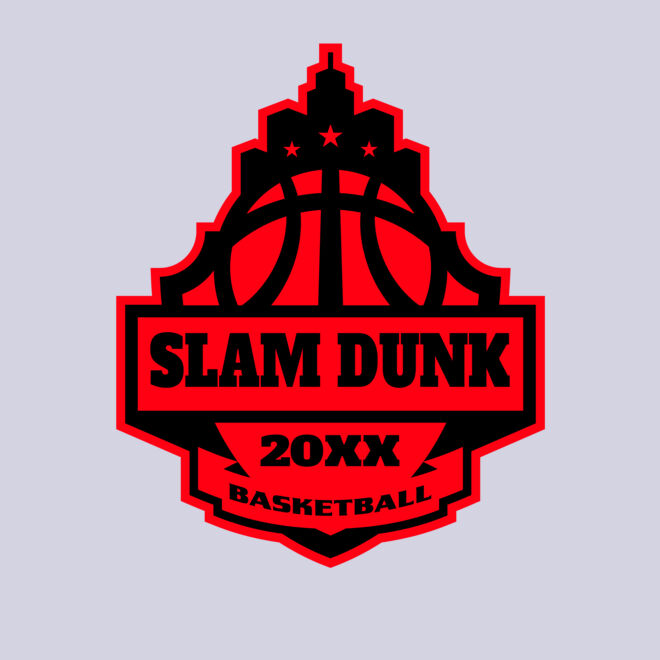 SLAM DUNK Basketball Logo Template Thumbnail