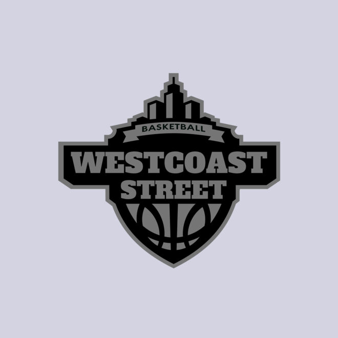 Westcoast Street Basketball League logo template Thumbnail