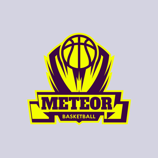Meteor Basketball Logo Template Thumbnail