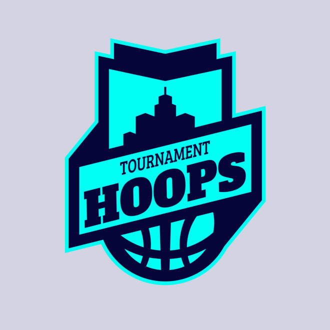 Hoops Tournament Basketball logo template Thumbnail