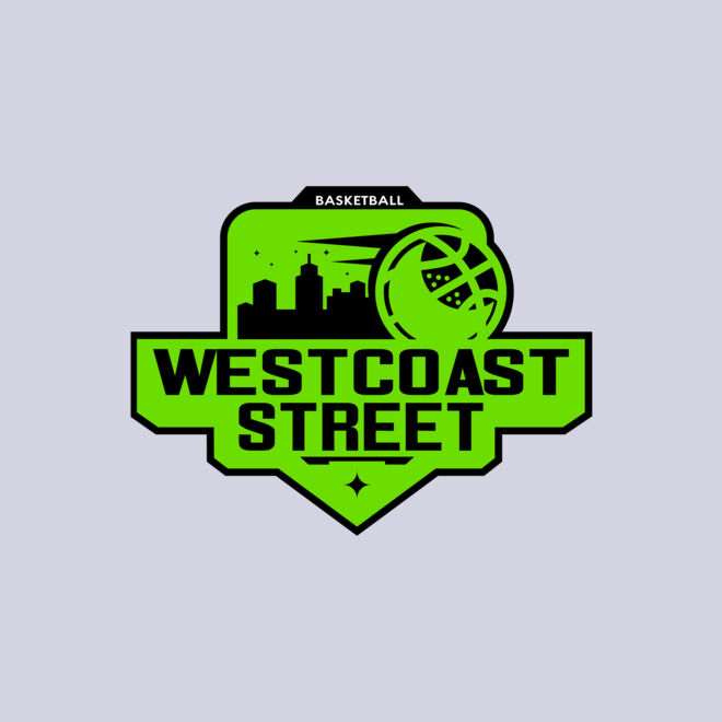 Westcoast Street Basketball logo template Thumbnail