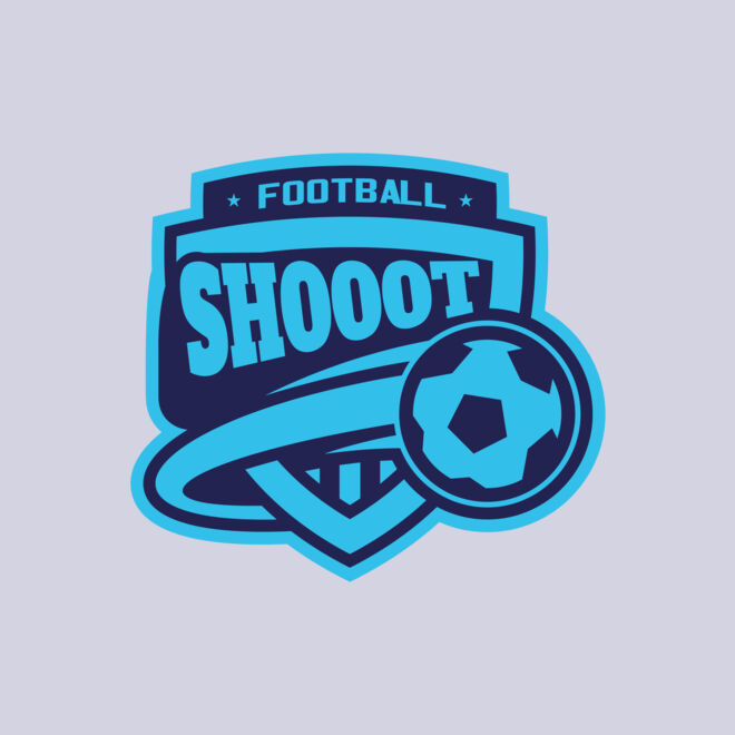 Shoot Football logo template Thumbnail
