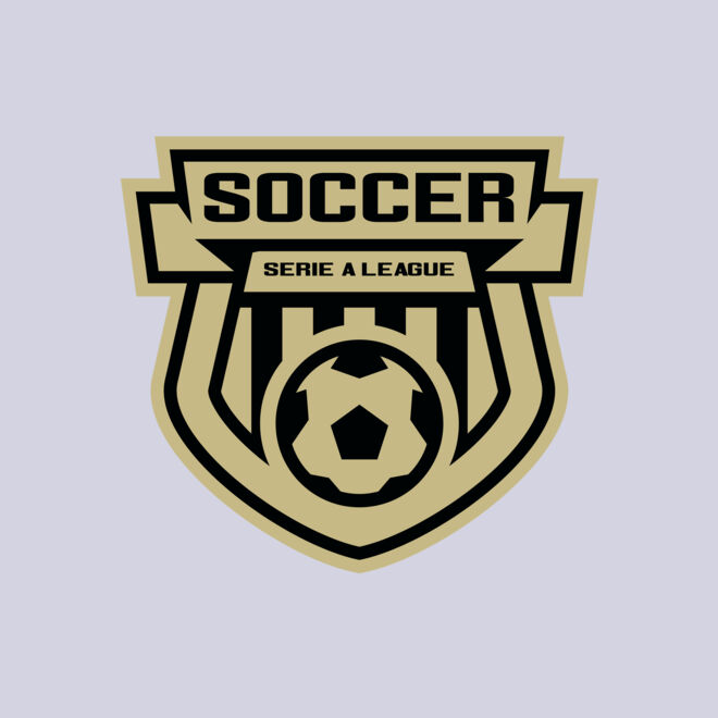 Serie a league soccer logo template Thumbnail