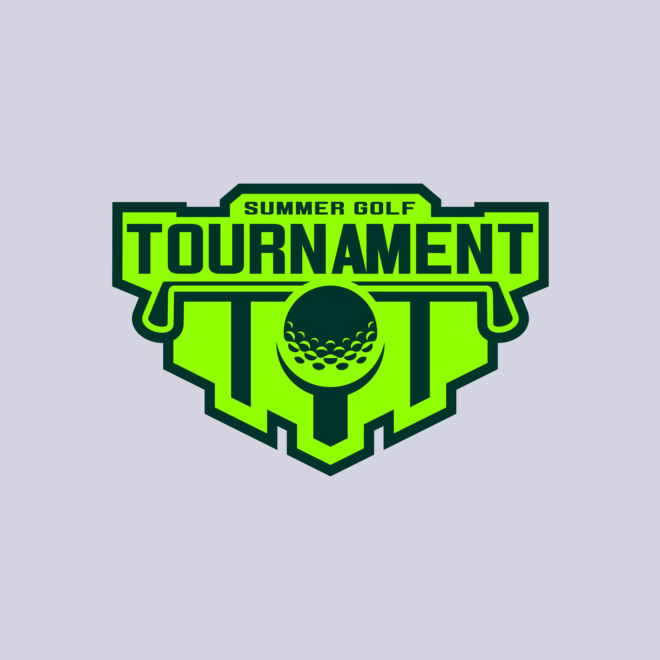 Tournament Summer golf logo template Thumbnail