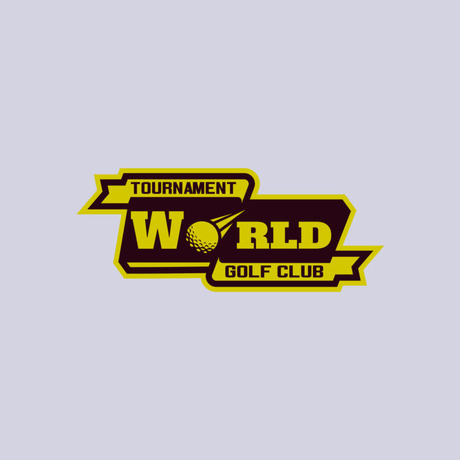World Tournament Golf club logo template Thumbnail