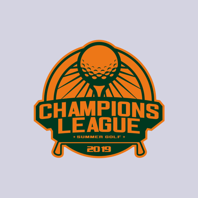 Champions League Summer Golf logo template Thumbnail