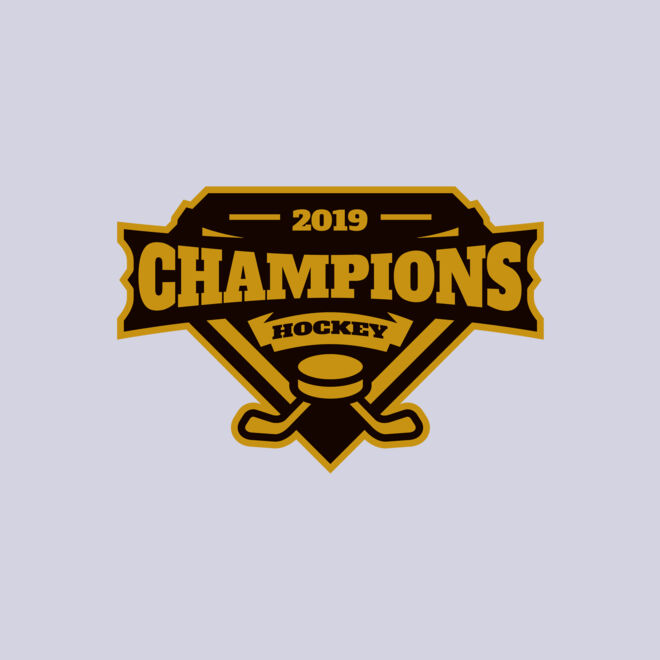 Champions Hockey logo template Thumbnail
