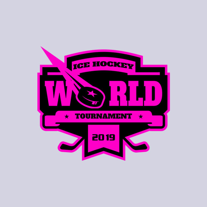 World Ice Hockey Tournament logo template Thumbnail