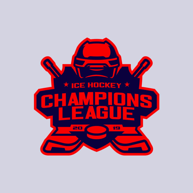Champions League Ice Hockey logo template Thumbnail