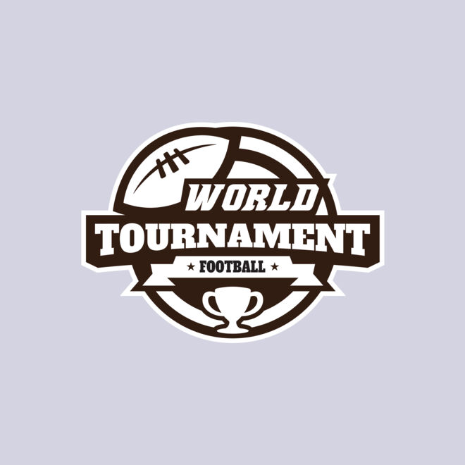 World Tournament Football logo template Thumbnail