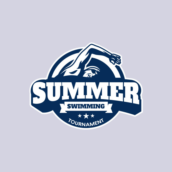 Summer Swimming Tournament logo template Thumbnail