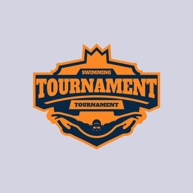 Swimming Tournament logo template Thumbnail