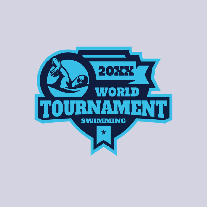 Tournament World  Swimming logo template Thumbnail
