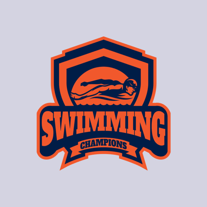 Swimming Champions logo template Thumbnail