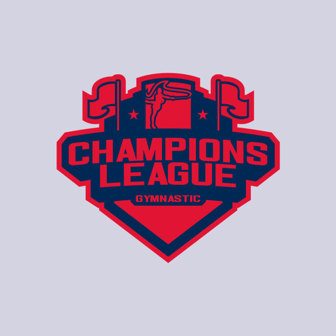 Champions League Gymnastic logo template Thumbnail