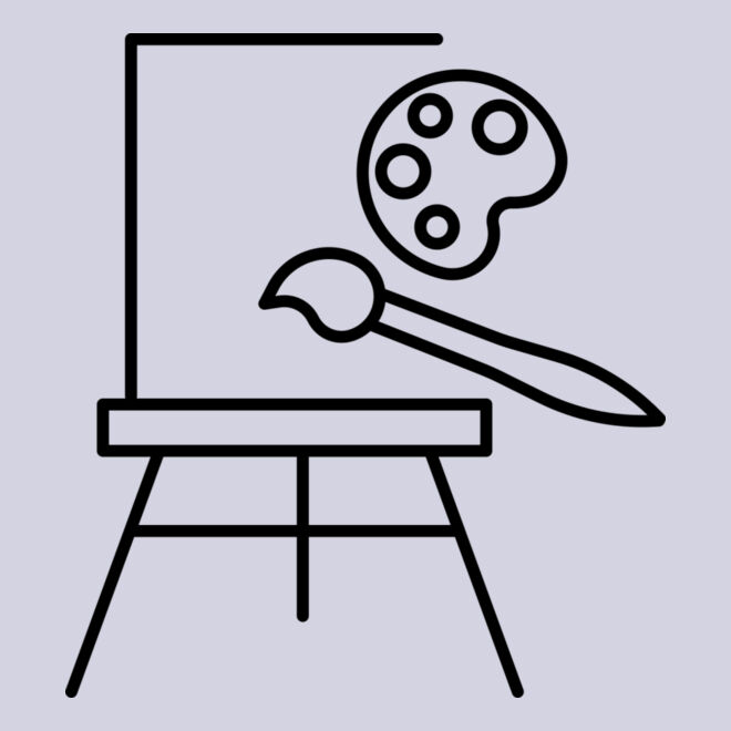 Art Tools and Studio Easel Thumbnail