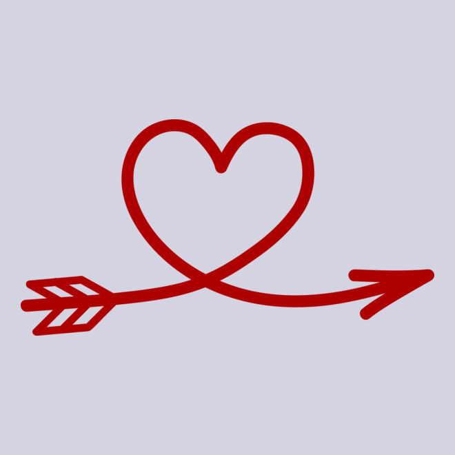 Red heart with arrow Thumbnail