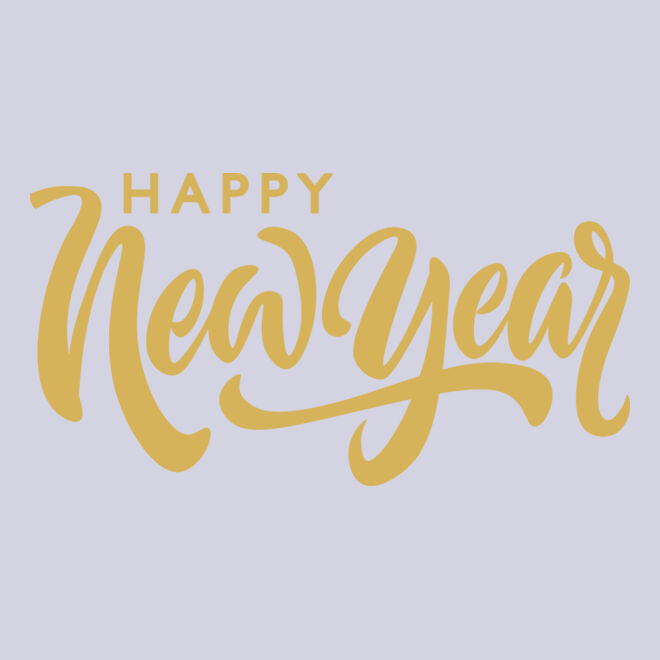 Happy New Year Gold Thumbnail