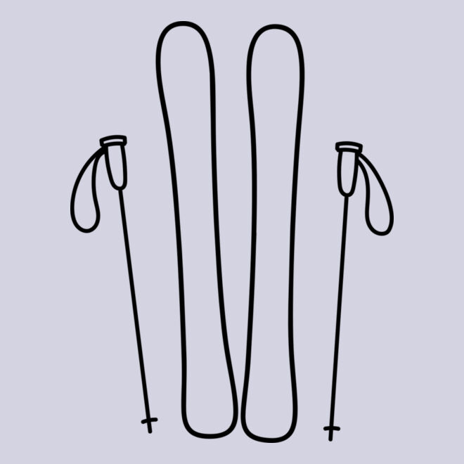 Ski Board and Poles 2 Thumbnail