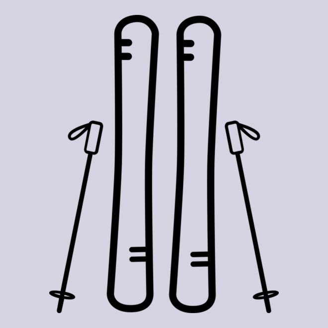 Ski Board and Poles Thumbnail