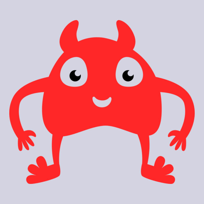 Cute Red Monster Thumbnail