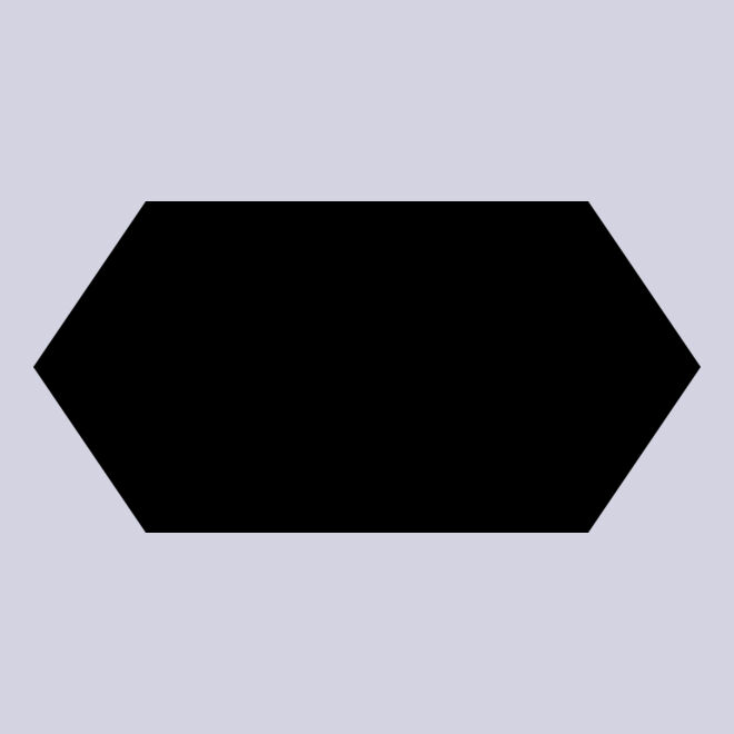 Horizontal Hexagon Label Thumbnail