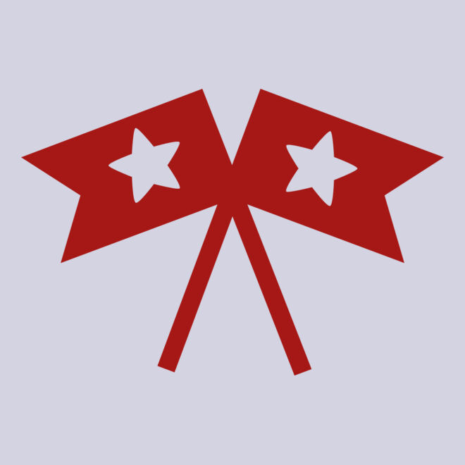 Crossed Patriotic Flags Thumbnail