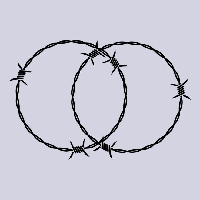 Double Barbed Wire Ring Thumbnail