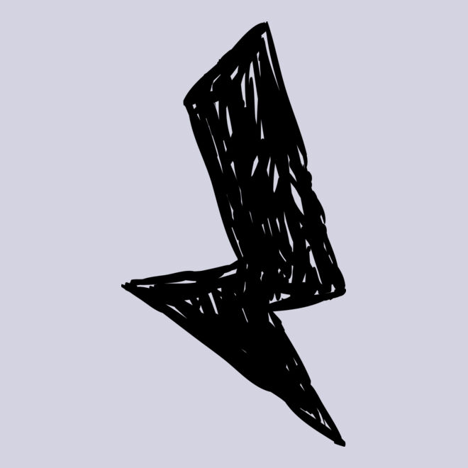 Hand Drawn Lightning Thumbnail