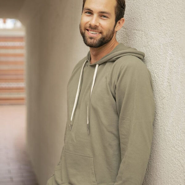 Icon Unisex Lightweight Loopback Terry Hooded Sweatshirt Thumbnail