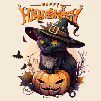Happy Halloween Cat Design