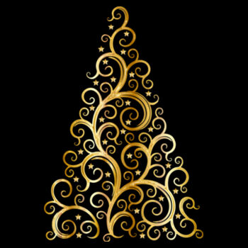 Gold Christmas Tree Design