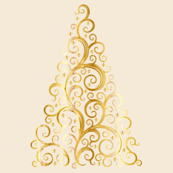 Gold Christmas Tree Design