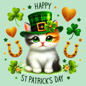 Happy Saint Patricks Day Cat Design