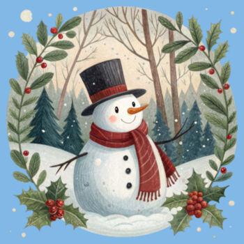 Snowman Circle Design