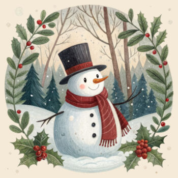 Snowman Circle Design